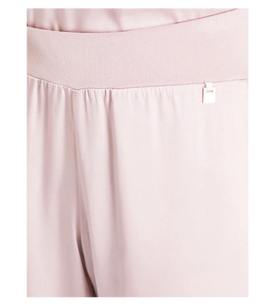 Shop Ted Baker Ted Says Relax Aibrey Relaxed-fit Satin Jogging Bottoms In Dusky Pink