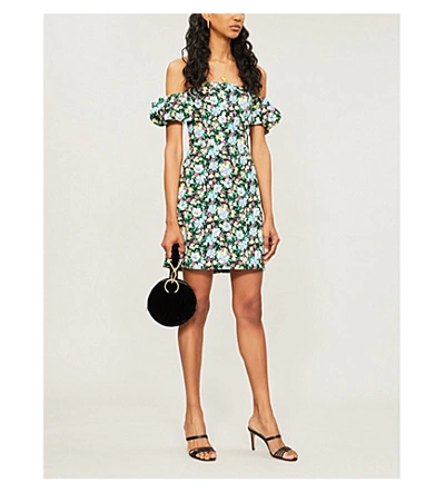 Maje off the shoulder dress discount