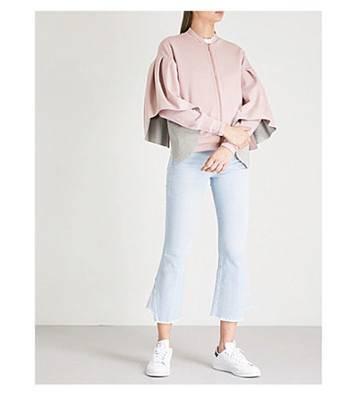 Shop Ted Baker Kimono-sleeves Bomber Jacket In Dusky Pink