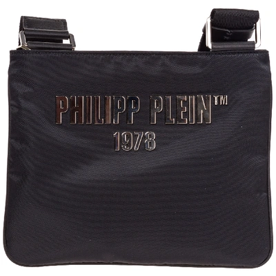Shop Philipp Plein Men's Cross-body Messenger Shoulder Bag  Pp1978 In Black