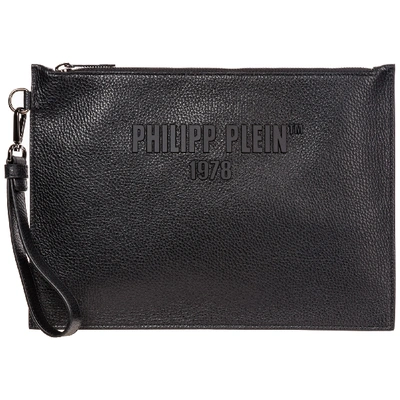 Shop Philipp Plein Men's Bag Handbag Genuine Leather  Pp1978 In Black