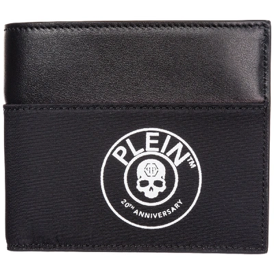 Shop Philipp Plein Men's Genuine Leather Wallet Credit Card Bifold  Anniversary 20th In Black