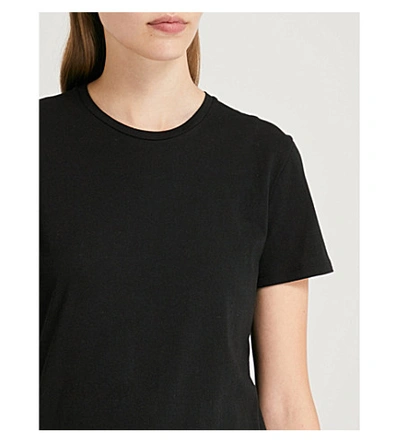 Shop Ninety Percent Jenna Cotton-jersey T-shirt In Black