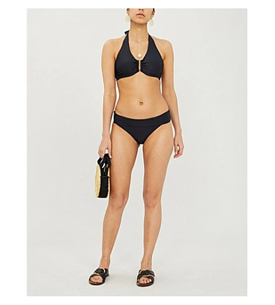Shop Heidi Klein Women's Black D-g –bar Bikini Top