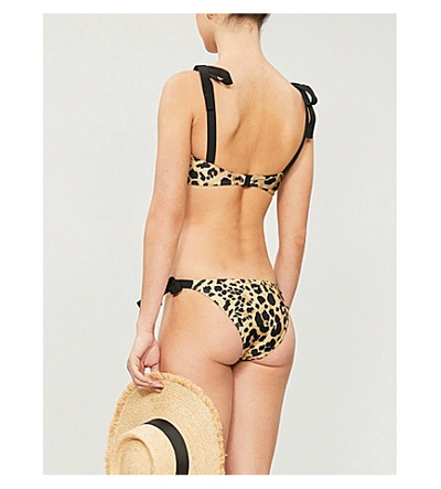 Shop Zimmermann Veneto High-leg Leopard-print Bikini