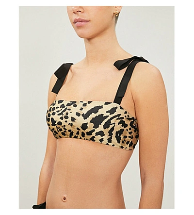 Shop Zimmermann Veneto High-leg Leopard-print Bikini