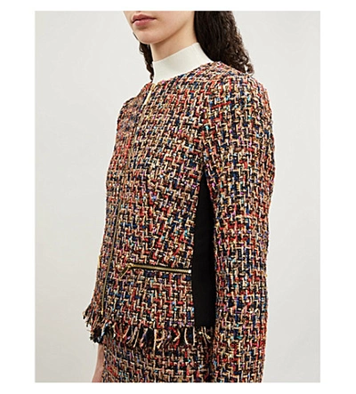 Shop Ted Baker Lorella Bouclé Tweed Jacket In Black