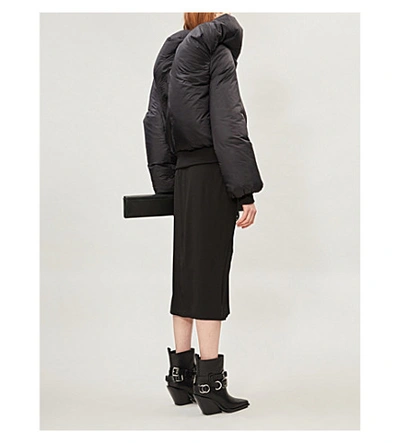 Shop Rick Owens Doll Oversized Padded Shell-down Jacket In Black