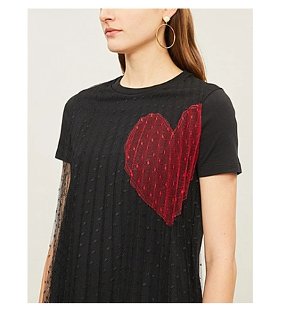 心脏-打印 棉-球衣 吨-衬衫