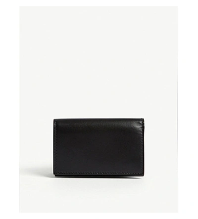 Shop Burberry Lark Leather Wallet In Black