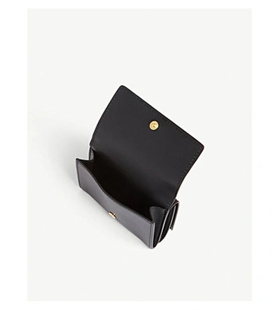 Shop Burberry Lark Leather Wallet In Black