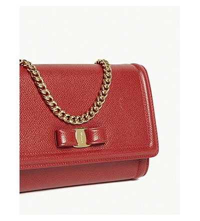 Shop Ferragamo Small Crossbody Bag In Red