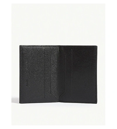 Shop Off-white Sculpture Saffiano Leather Card Holder In Black White