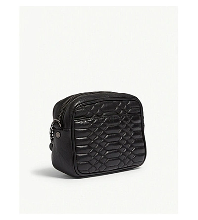 Shop Zadig & Voltaire Boxy Quilted Leather Cross-body Bag In Noir