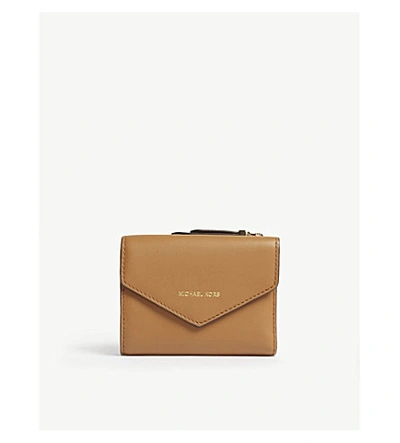 Blakely Jet Set Small Leather Wallet In Acorn