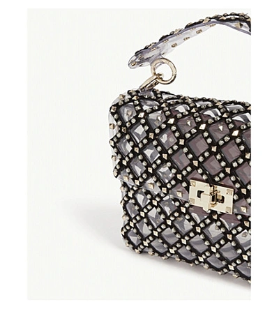 Shop Valentino Rockstud Spike Pvc Shoulder Bag