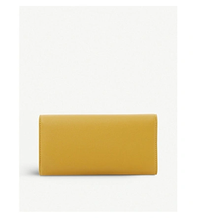 Shop Dune Kavard Faux-leather Purse In Yellow-plain Synthetic