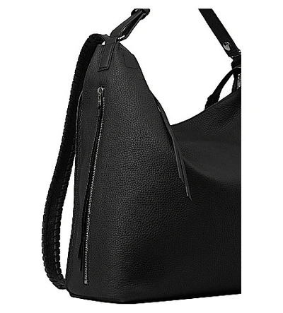 Shop Allsaints Womens Black Kita Leather Backpack 1 Size