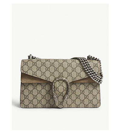 Shop Gucci Dionysus Shoulder Bag In Beige