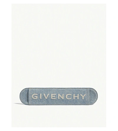 Shop Givenchy Denim Strap Cover In Blue