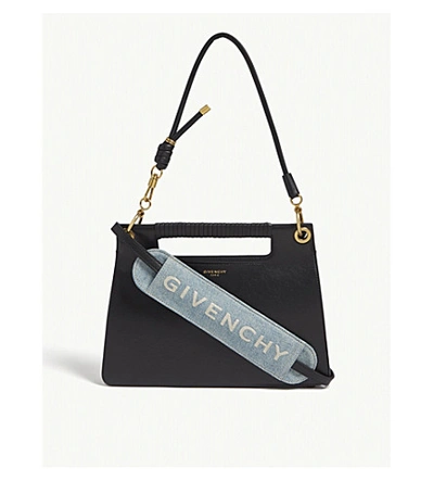 Shop Givenchy Denim Strap Cover In Blue