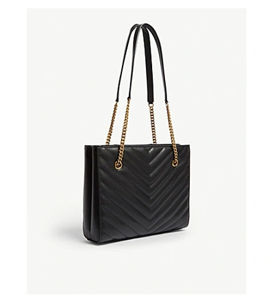 Shop Saint Laurent Tribeca Tote Bag In Black