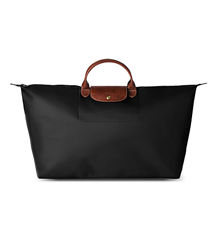 Le Pliage Large Travel Bag In Black