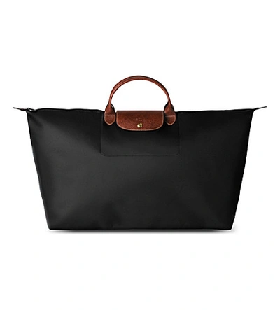 Shop Longchamp Black Le Pliage Extra Large Travel Bag