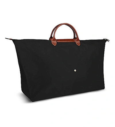 Shop Longchamp Black Le Pliage Extra Large Travel Bag