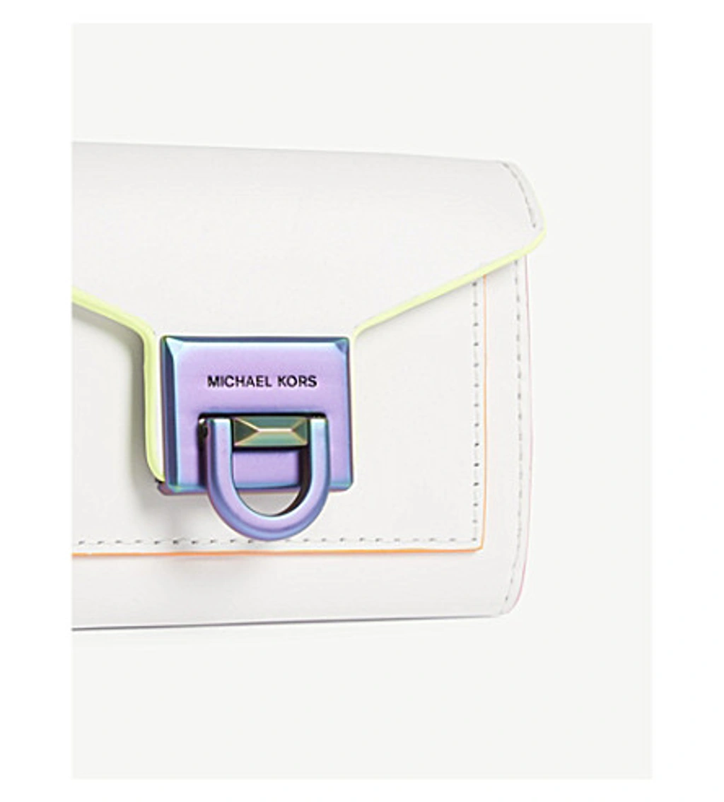 Michael Michael Kors Manhattan Leather Wallet In Optic White ModeSens