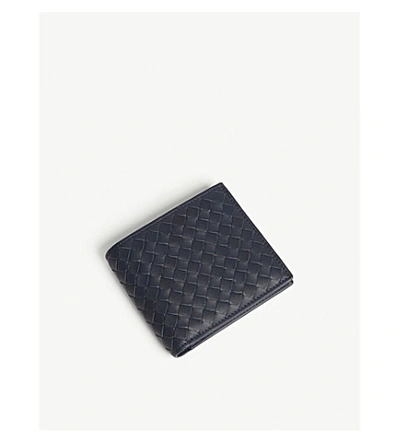 Shop Bottega Veneta Intrecciato Leather Wallet In Light Tourmaline