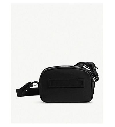 Shop Allsaints Captain Leather Cross-body Bumbag In Black