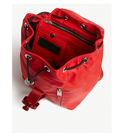 Shop Alyx Rollercoaster Buckle Backpack In Red