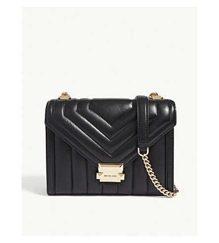 michael kors whitney large leather shoulder bag