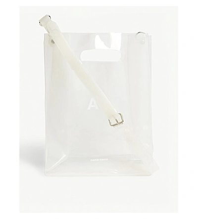 Shop Nana-nana A6 Transparent Pvc Tote Bag In Clear