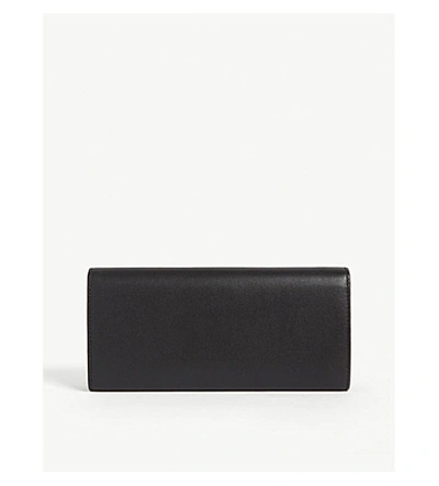 Shop Vivienne Westwood Logo-embellished Leather Wallet In Black