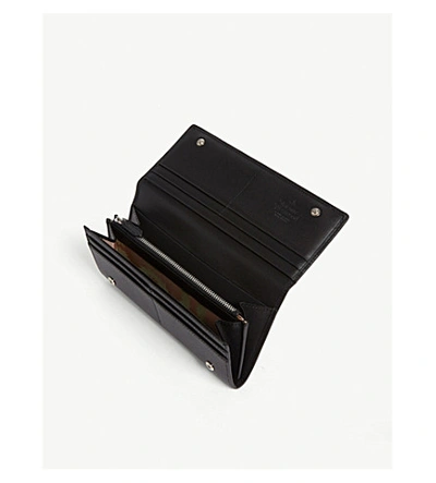 Shop Vivienne Westwood Logo-embellished Leather Wallet In Black