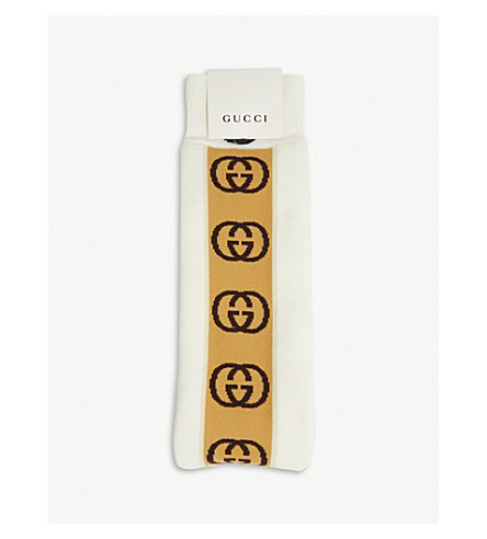 gucci socks tan