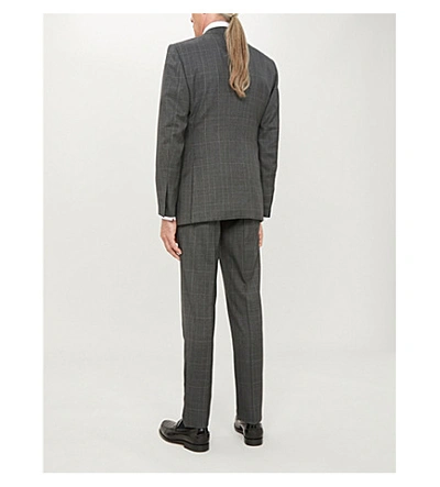 Shop Tom Ford O'connor-fit Checked Wool Suit In Grey