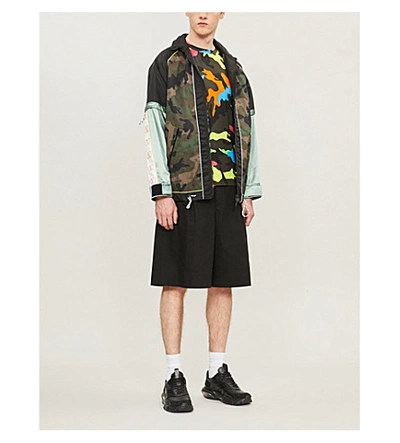 Shop Valentino Camouflage-print Cotton-jersey T-shirt In Camo Multi