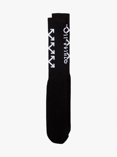 Shop Off-white Arrow Logo Socks In Black