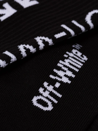 Shop Off-white Arrow Logo Socks In Black