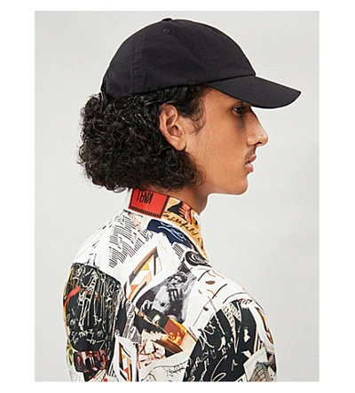 Shop Fendi Karl Collage-print Regular-fit Silk Shirt In Multi