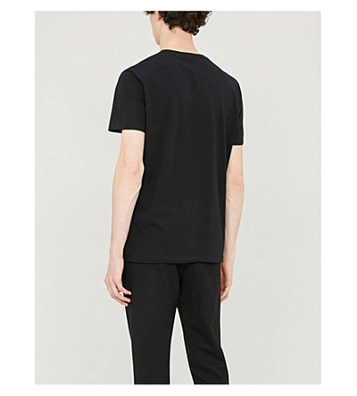 Shop Alexander Mcqueen Skull-print Cotton-jersey T-shirt In Black