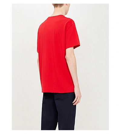 Shop Polo Ralph Lauren Polo Sport-print Cotton-jersey T-shirt In Rl+2000+red