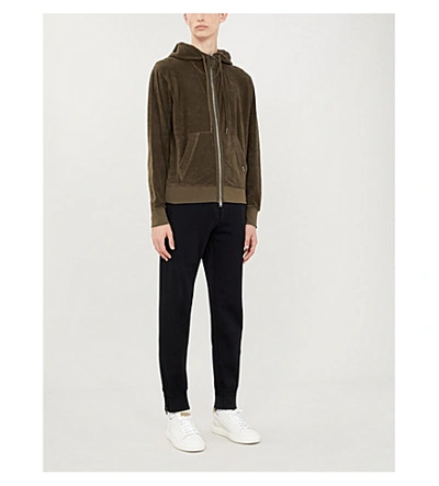 Shop Tom Ford Zip-up Cotton Hoody In Green
