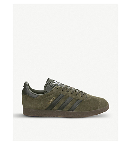 adidas gazelle night cargo black gum