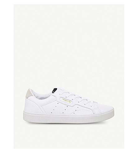 adidas originals sleek trainers in white