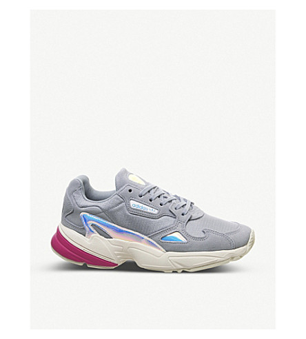 adidas falcon suede and mesh trainers