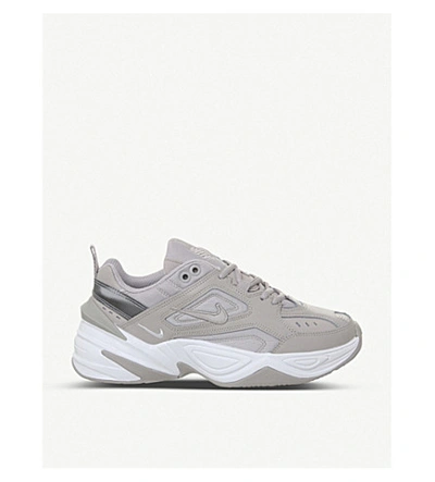 Nike M2k Tekno Leather Trainers In Moon Particle White | ModeSens